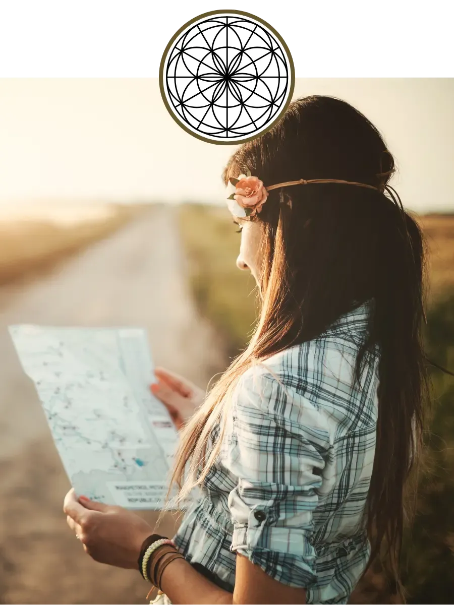 intuitive counseling and coaching ascension soul woman energy healing woman with map
