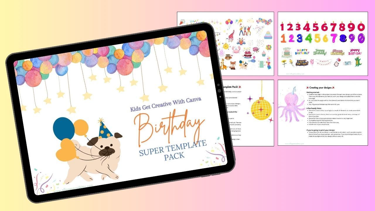 Graphic with bright colours and a few flowers. "launching soon join the waitlist today!" QuickStart Canva for Business, the course where canva finally click in hours not weeks.