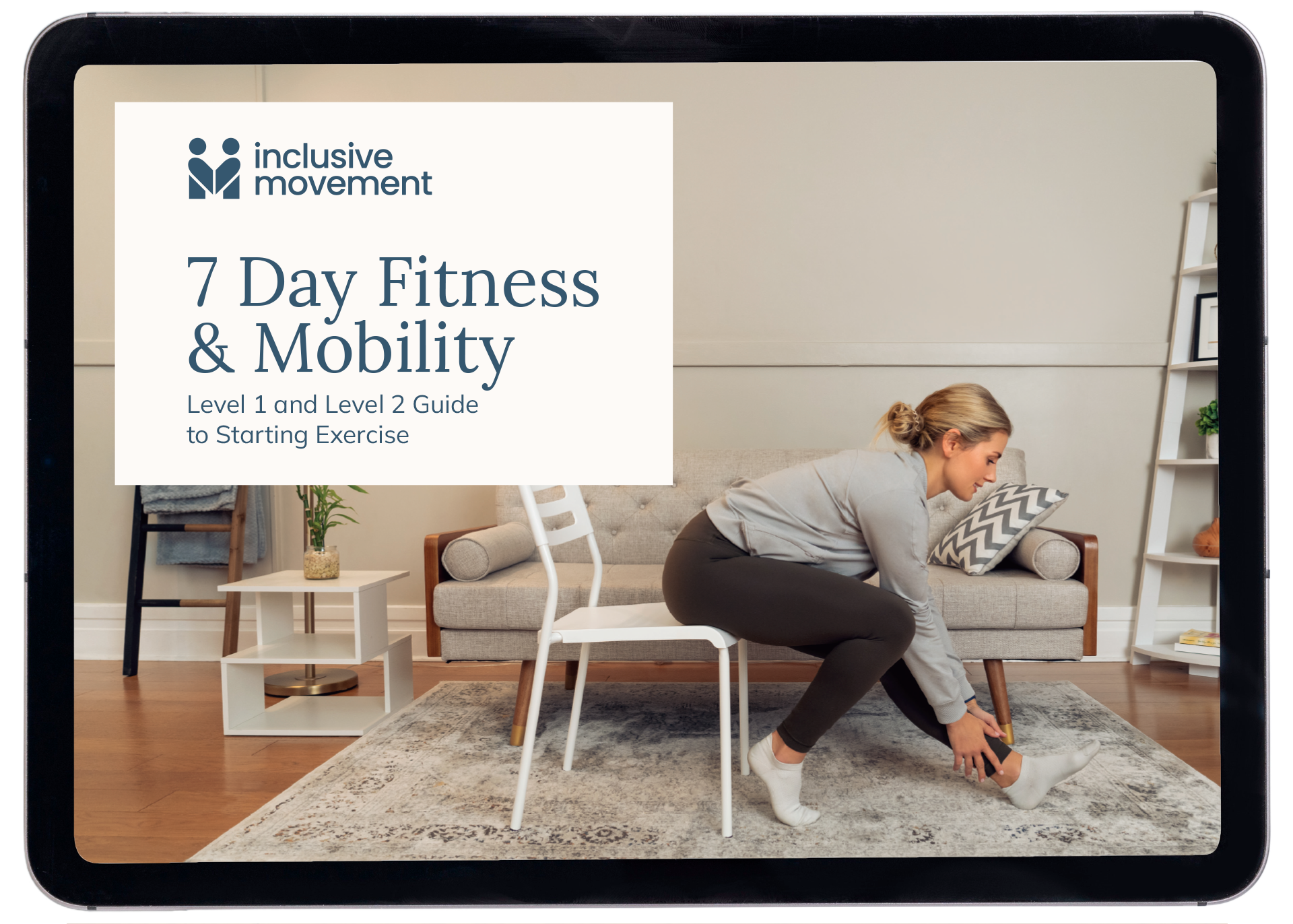 posture power guide on tablet