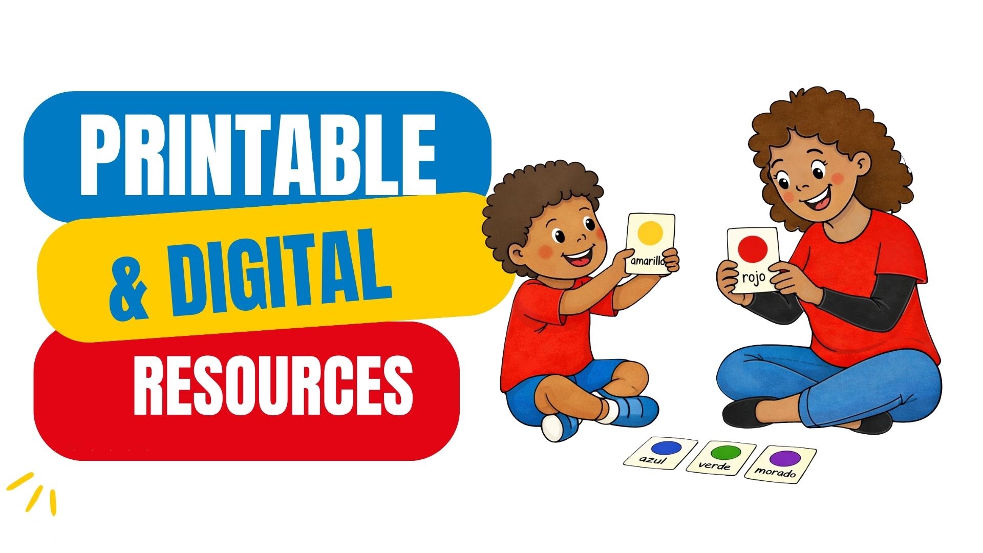 Spanish printable and digital resources for home learning 