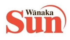 Wanaka Sun logo. Del writes a monthly cooking column for the Wanaka Sun