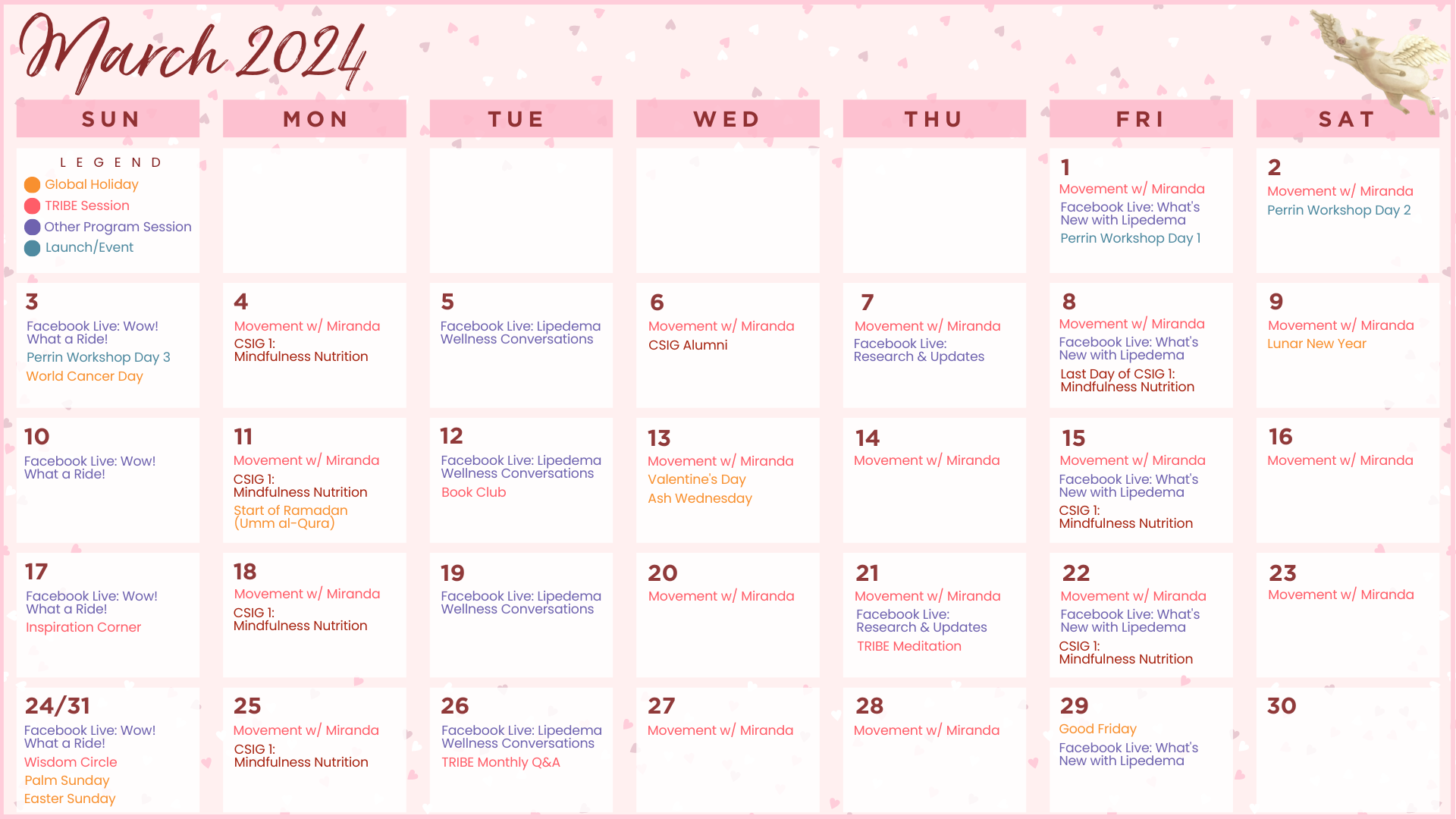 View this month's happenings