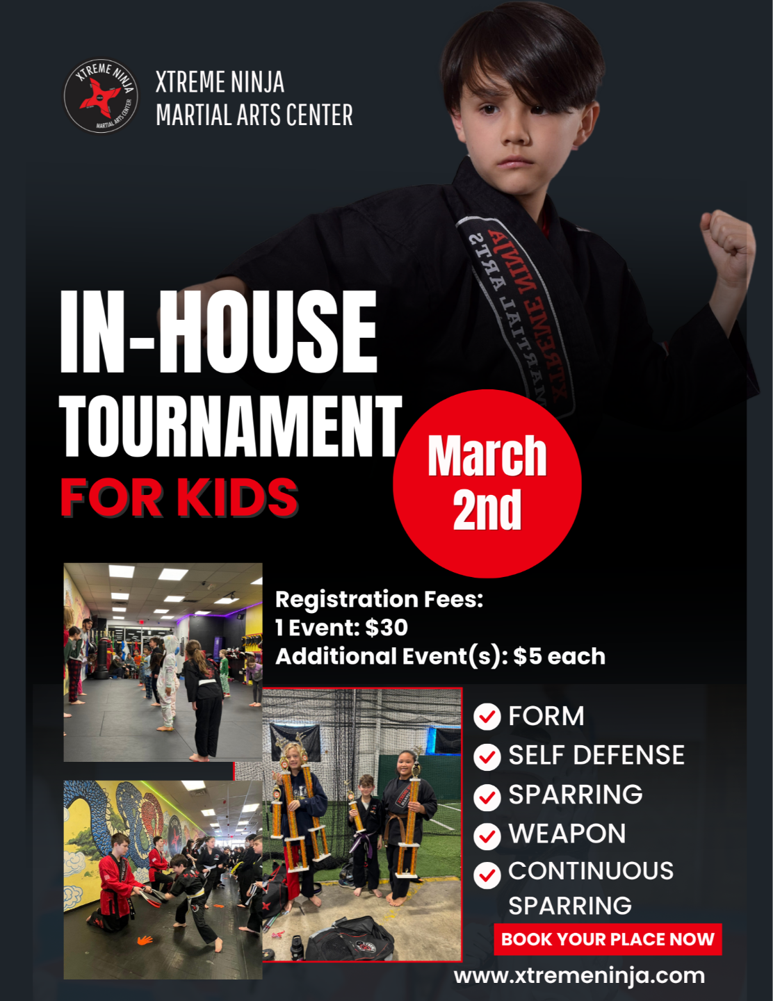 Xtreme Ninja Martial Arts Center Tournaments