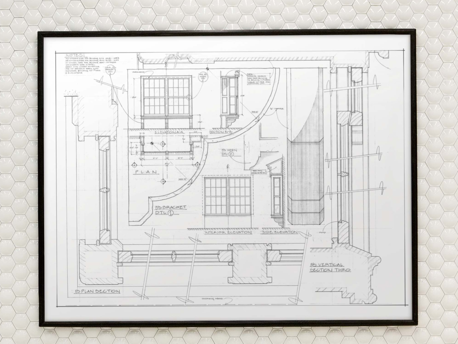 Window casement joinery details