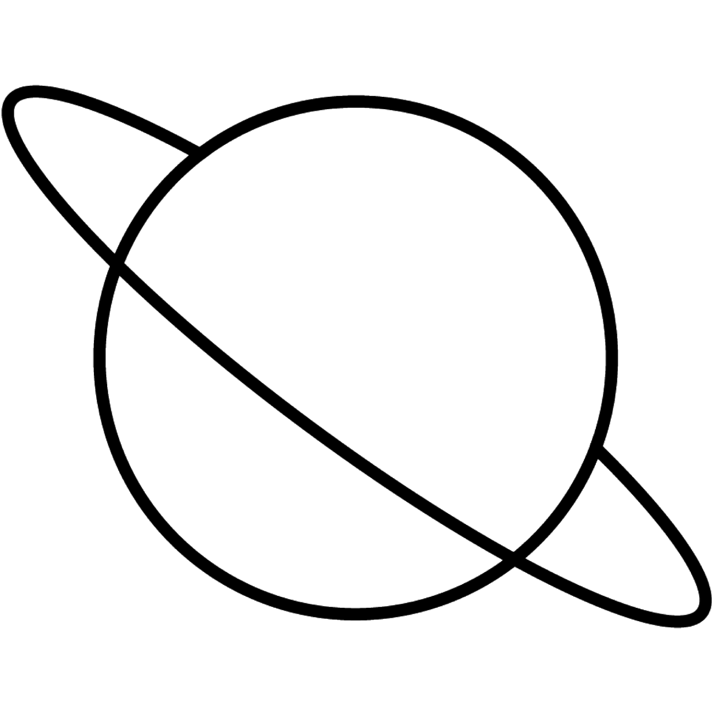 Saturn Icon to Represent the Visionary Mama Personality Type