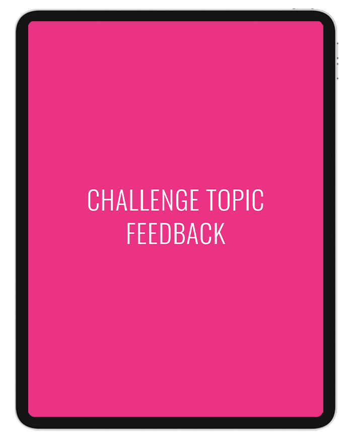 launch with a challenge