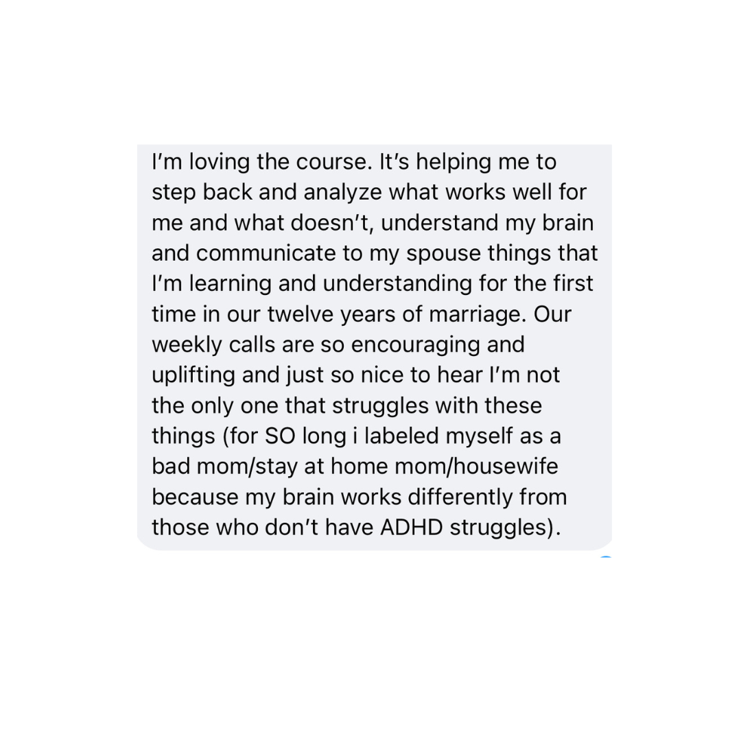 Member testimonial screenshot