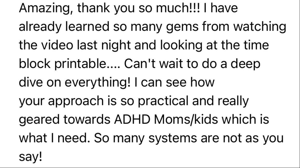 Member testimonial screenshot