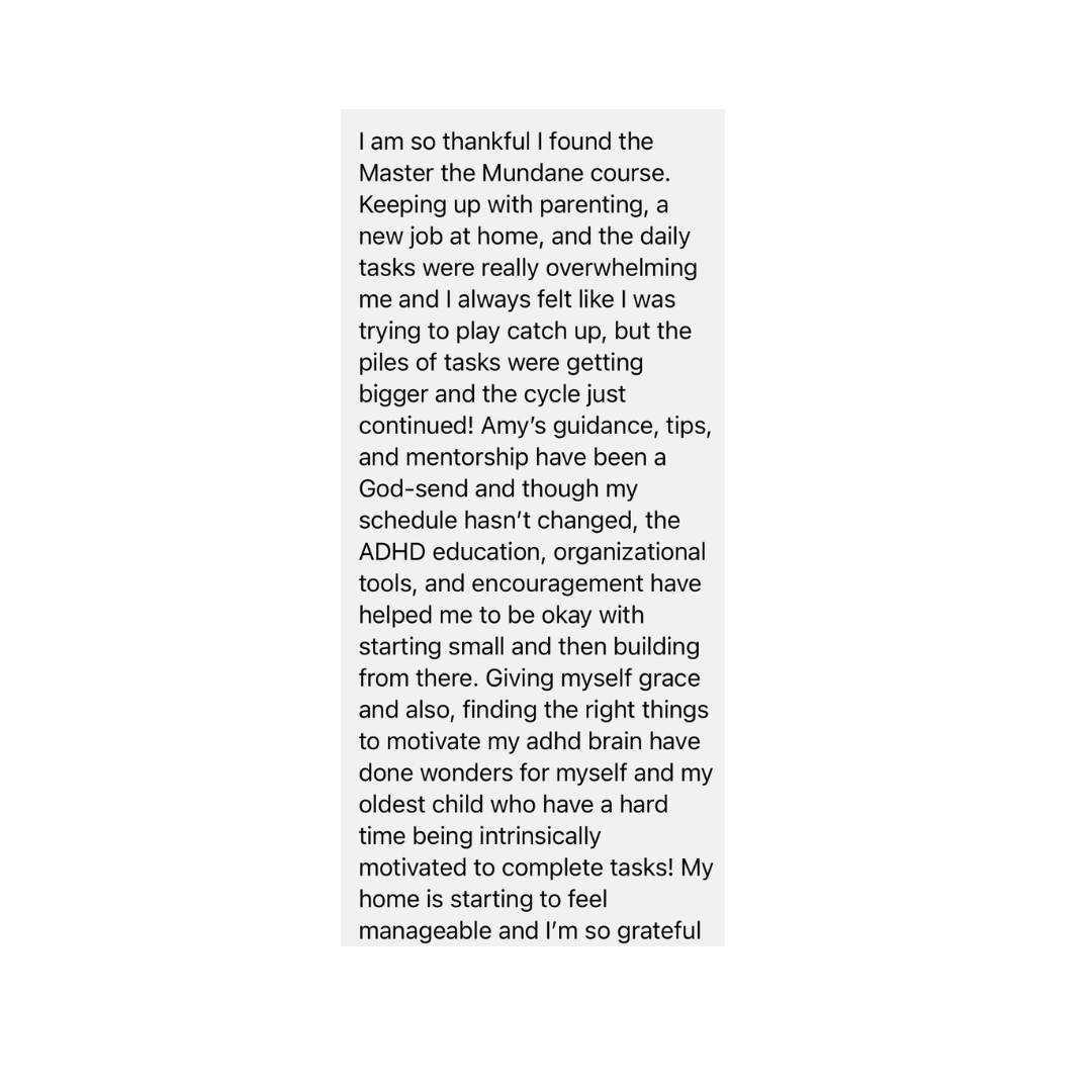 Member testimonial screenshot
