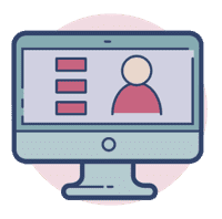 illustrated icon of a target representing a goal