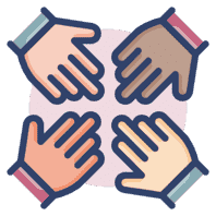 illustrated icon of a runner representing momentum