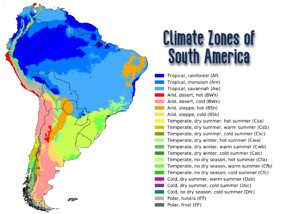 Dark Detailed The Definitive Guide To The Climate Map Of South America Dark Detailed The Definitive Guide To The Climate Map Of South America
