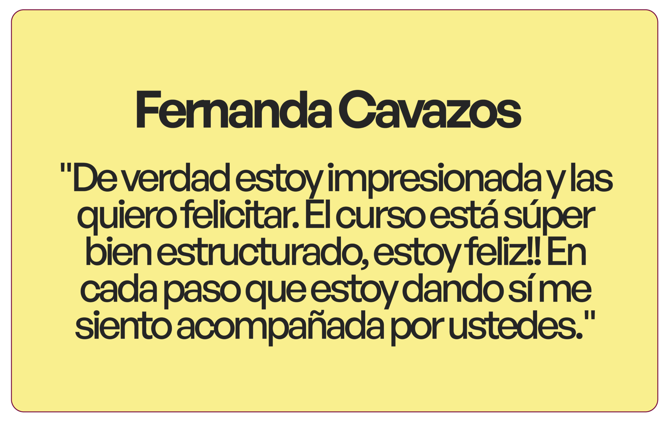 Testimonio Fernanda Cavazos
