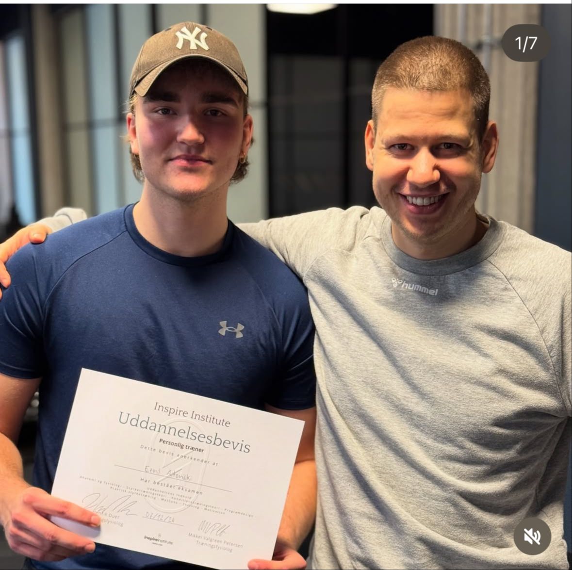 Mikkel anbefaler Inspire Institute personlig træner uddannelse