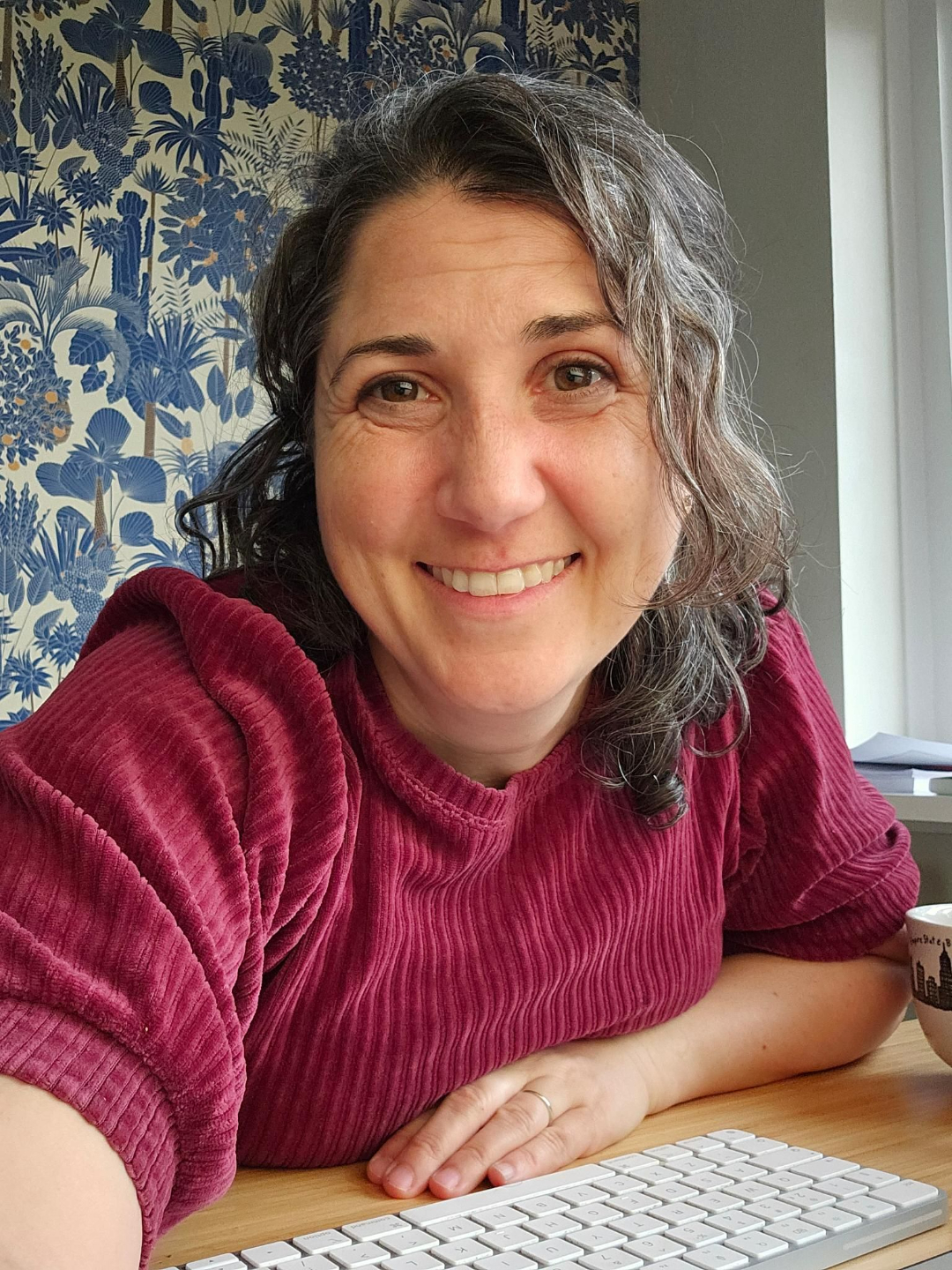 Laura Baringer looking at camera