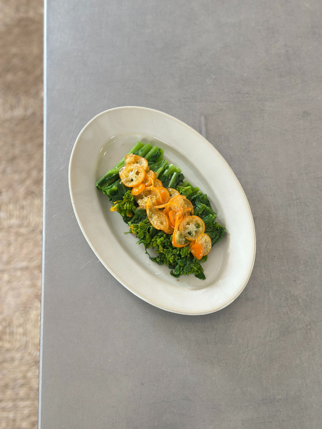 3月の回復食 菜花の金柑ドレッシング