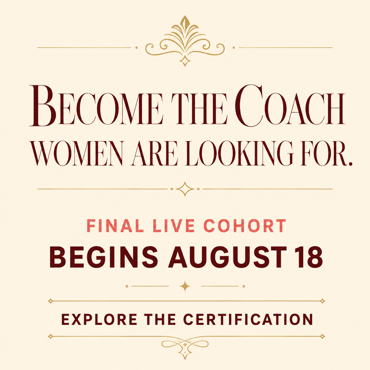 Become a Certified Feminine Coach