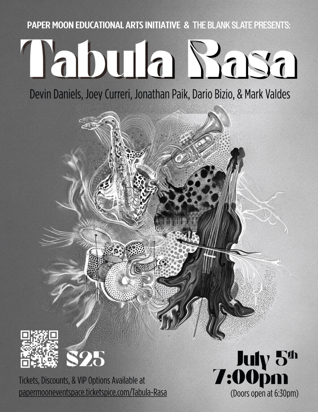 Jazz Quintet Tabula Rasa flyer