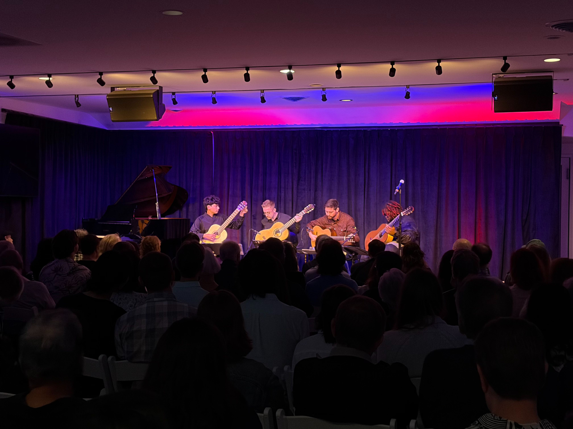 Guitar quartet concert in San Diego at Paper Moon Event Hall
