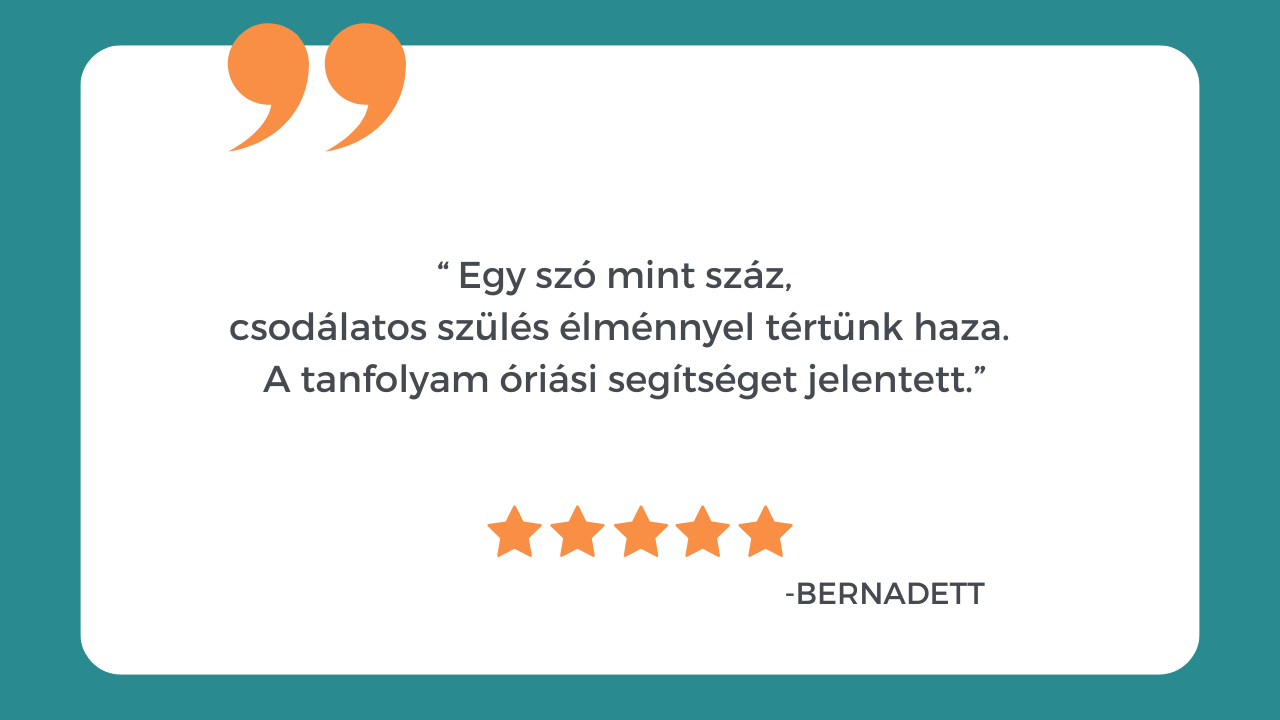 Tiéd a szülés tanfolyam vélemény