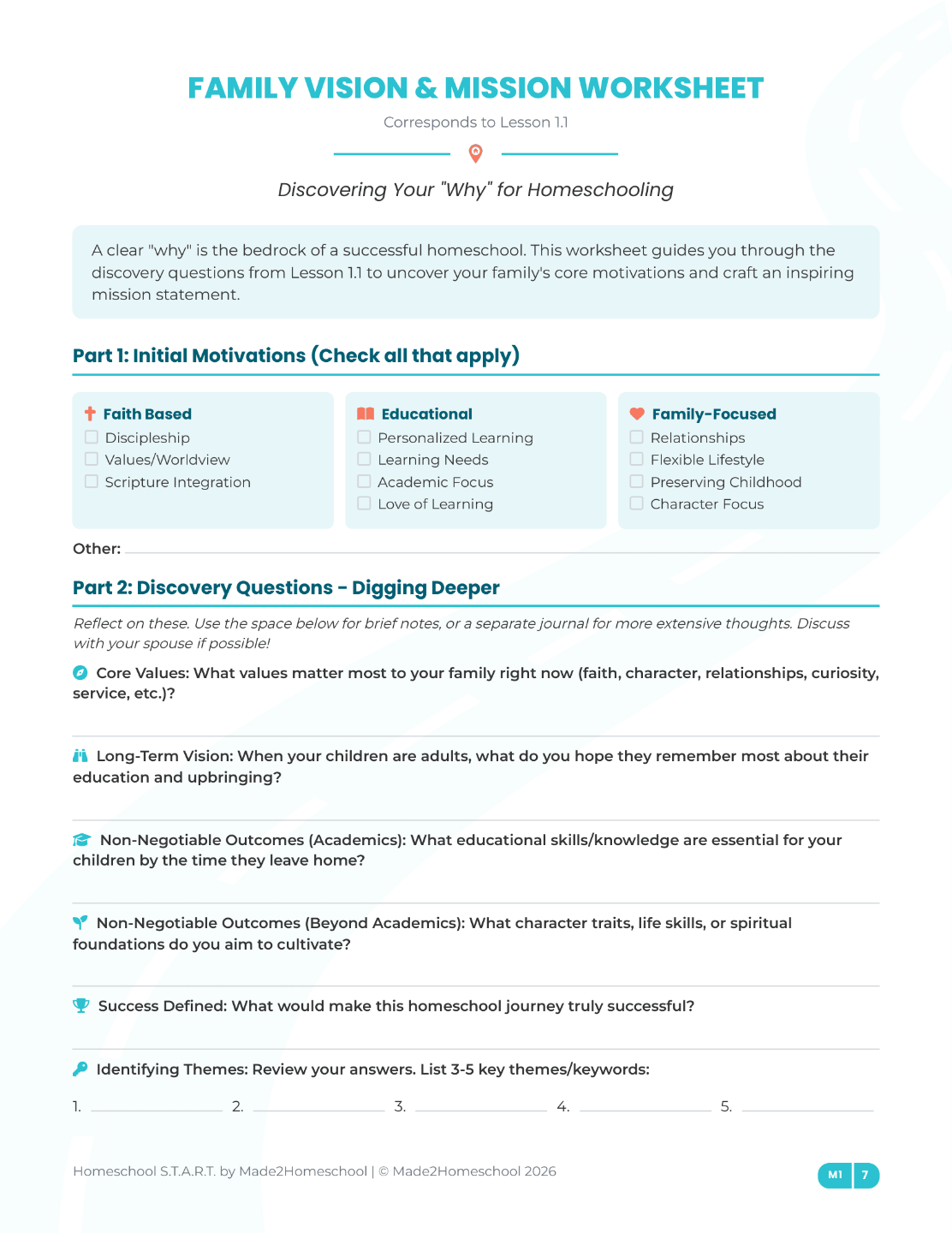 Sample Workbook Page