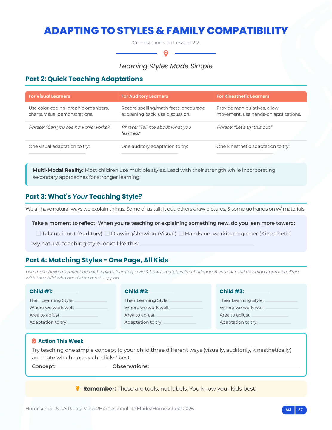 Sample Workbook Page