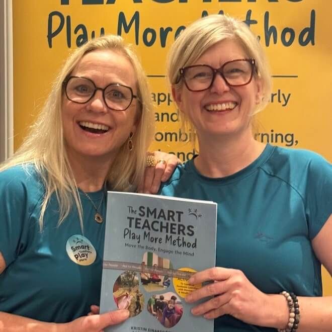 Sara Jane Anthony and Kristín Einarsdóttir founders of smart theachers play more Erasmus+