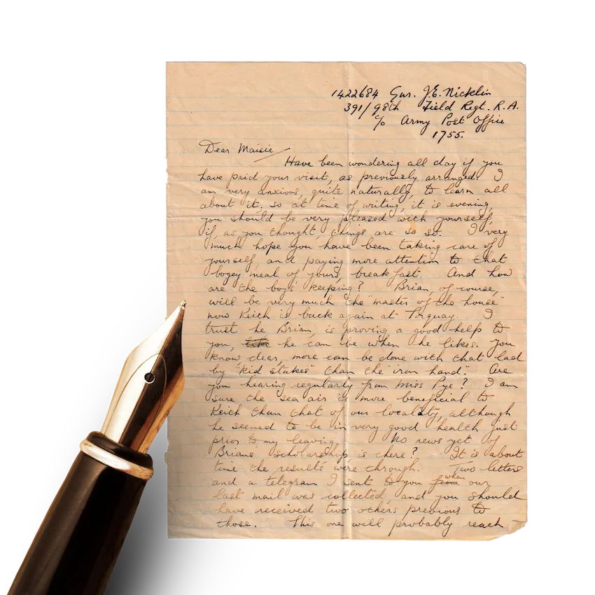 vintage letter image