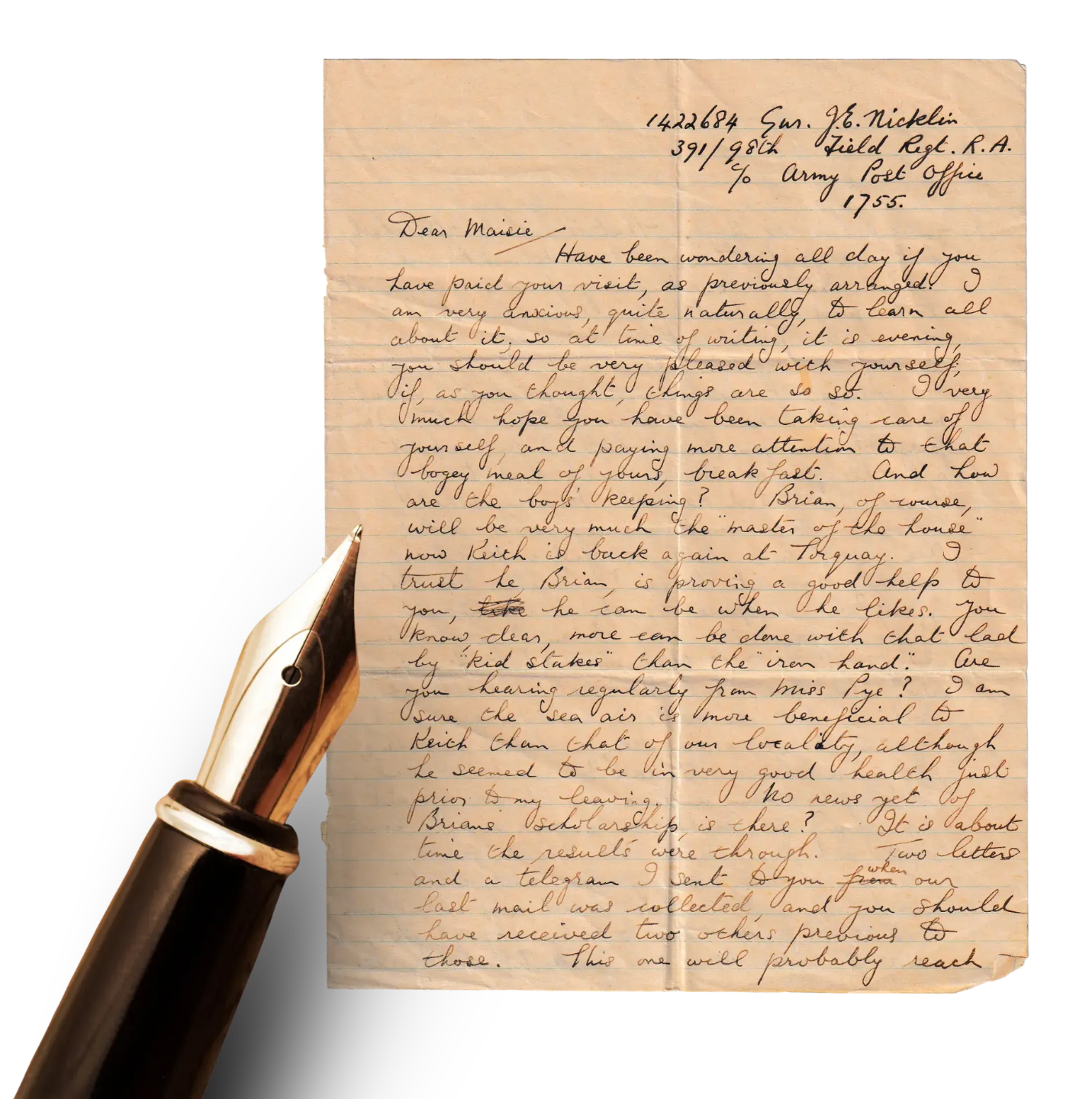 vintage letter image