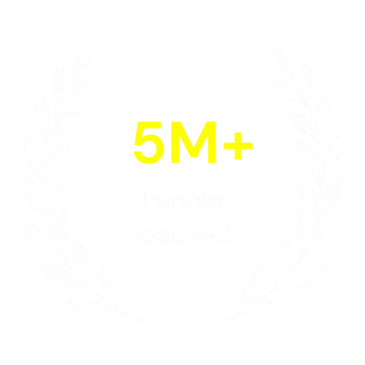 5million people reached badge