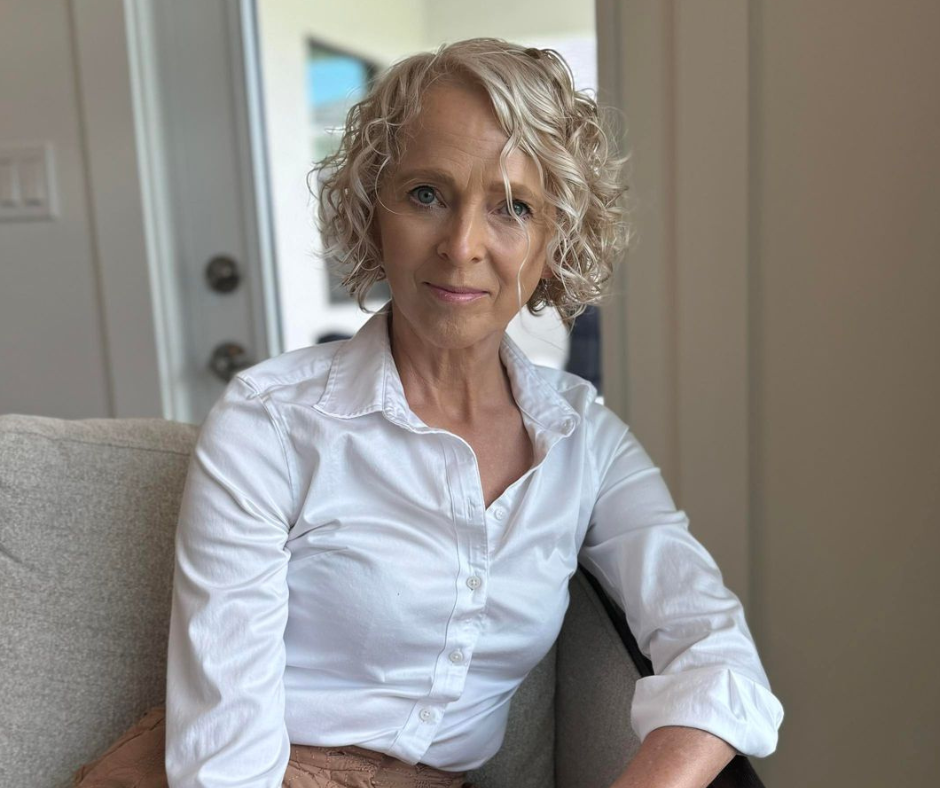 Debbie Roppo demonstrating wellness practices, guiding women over 50 to achieve vitality and age gracefully through holistic health coaching.