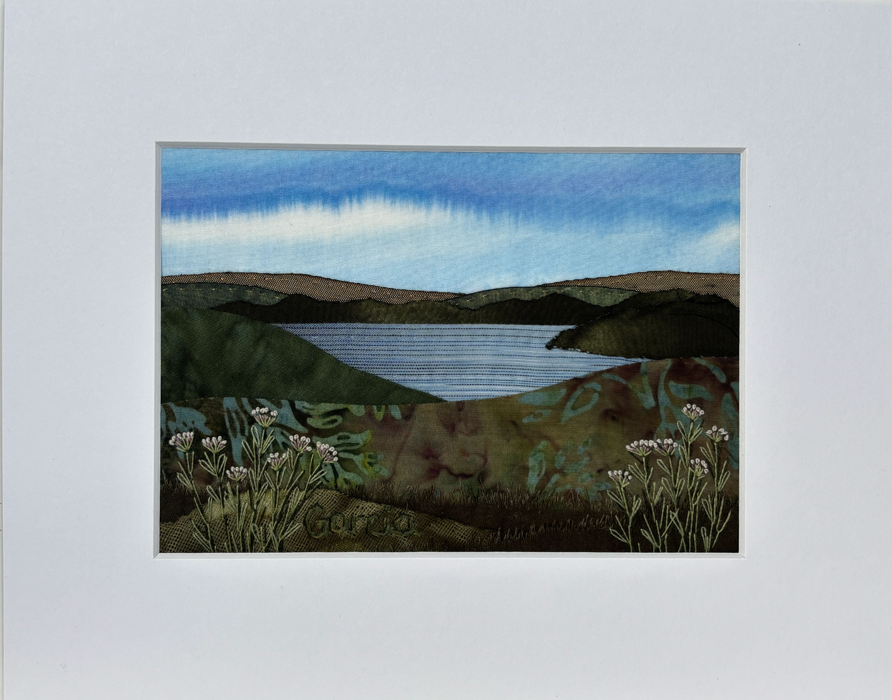 Original Art Fabric Landscape