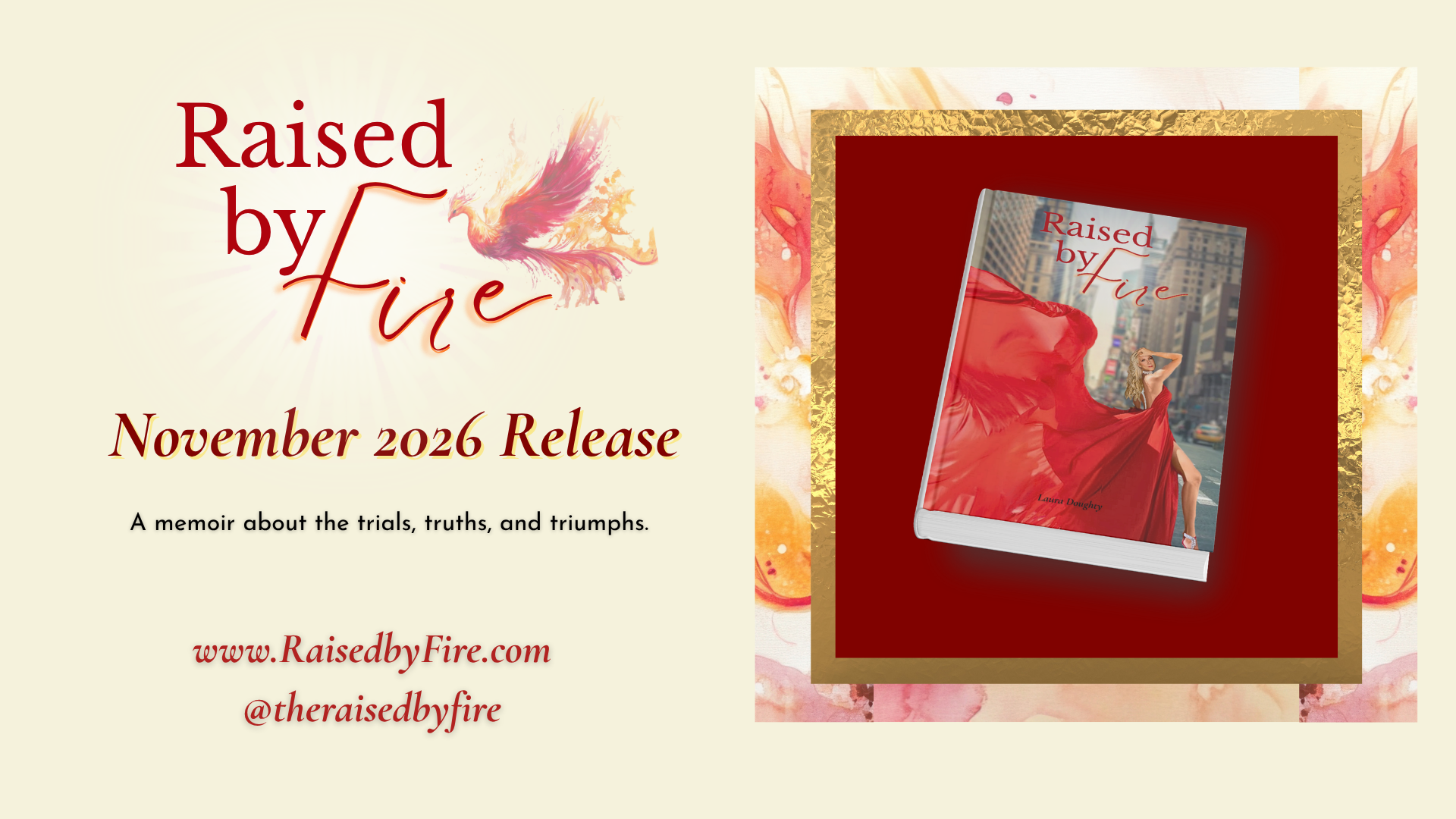 Raised by Fire Book Cover Laura Doughty