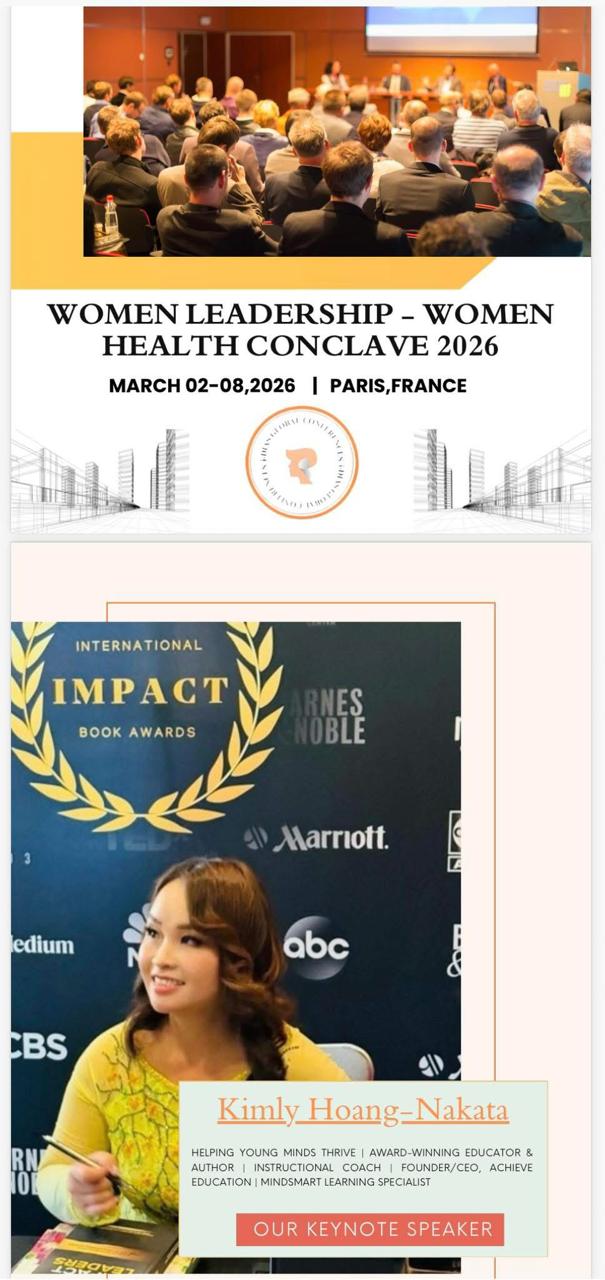 Kimly Hoang-Nakata speaking at an education event