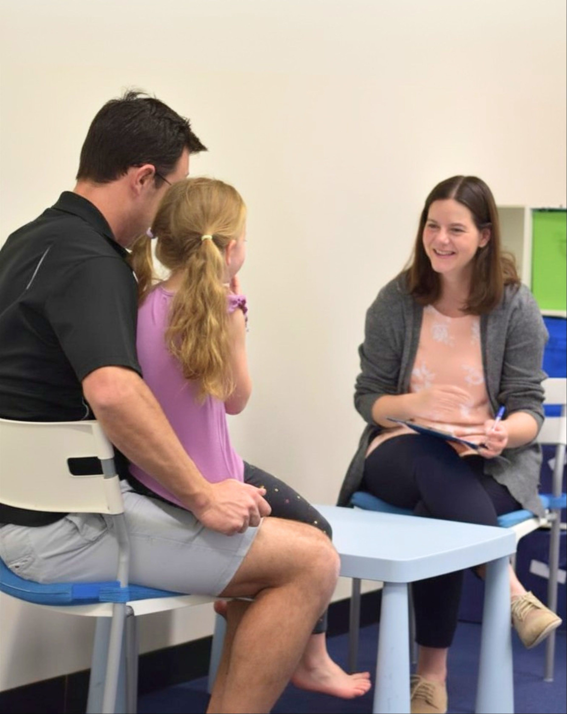 Clinical Psychologist Lydia Cargeeg, Walky Talky Director, supporting children, young people and families through psychological assessments and therapy.