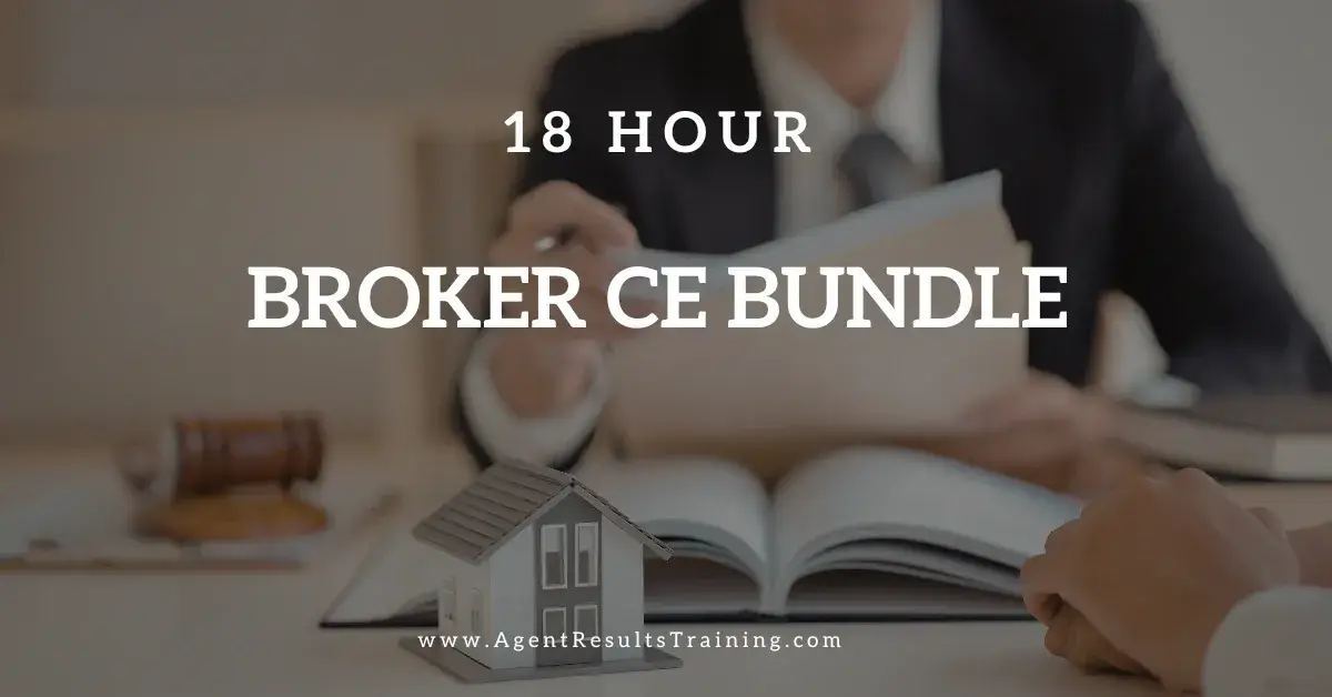 Real Estate Broker Reviewing Course Materials