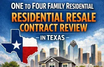 An image showing Residential Resale Contract Review in Texas