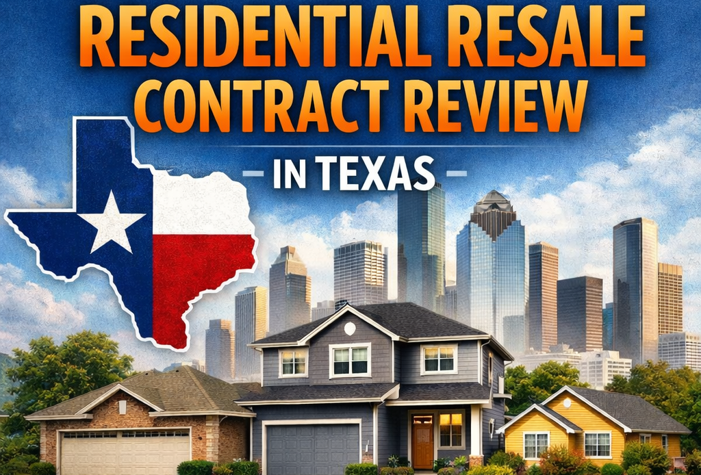 An image showing Residential Resale Contract Review in Texas