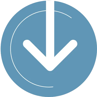 blue arrow pointing down
