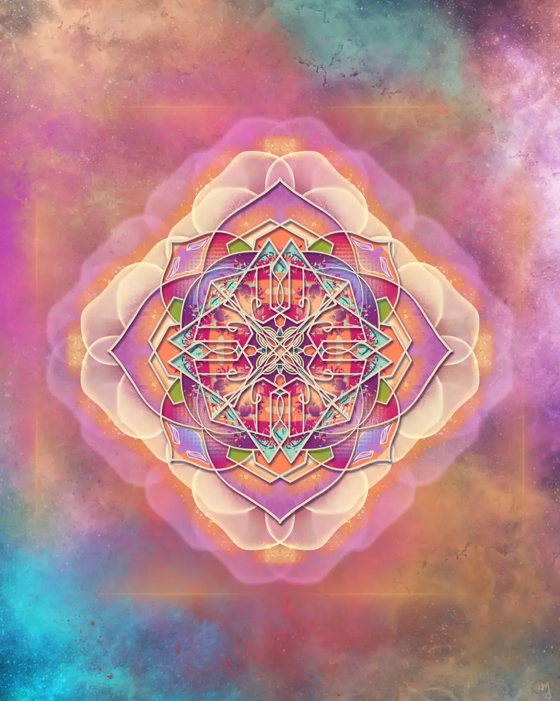 spiral geometric sacred art