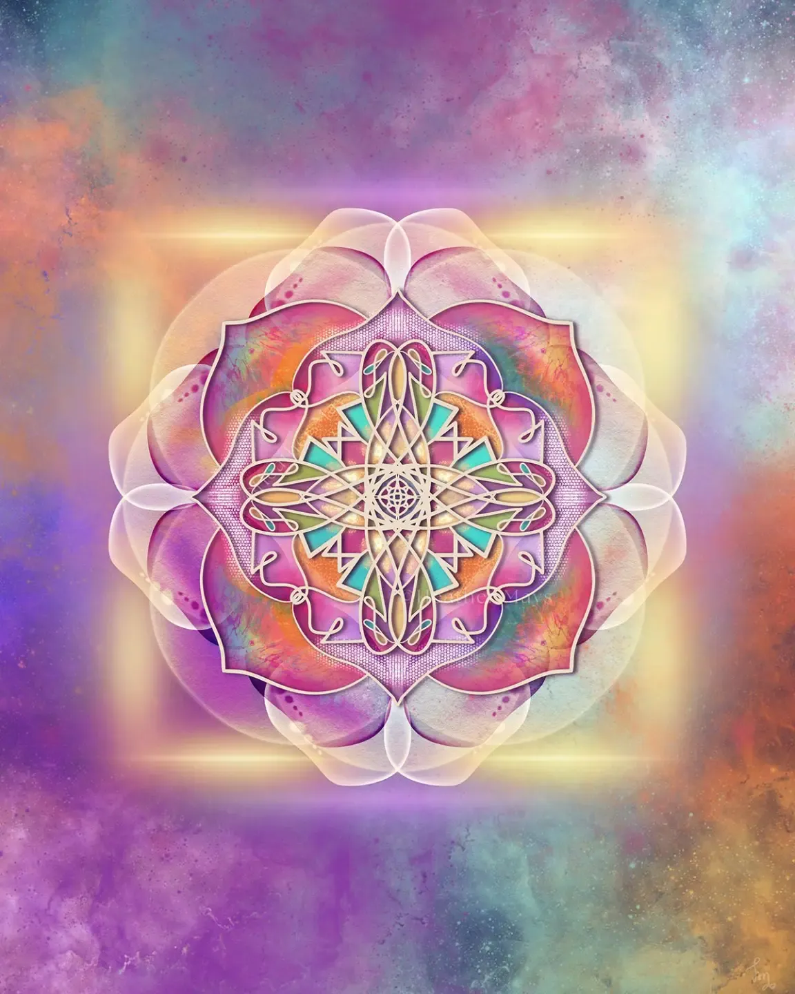 spiral geometric sacred art