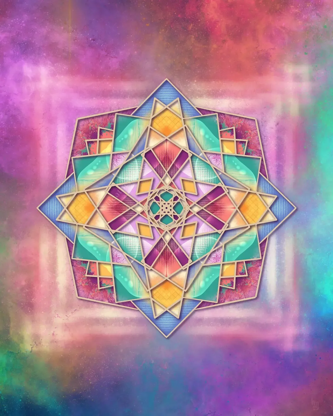 spiral geometric sacred art