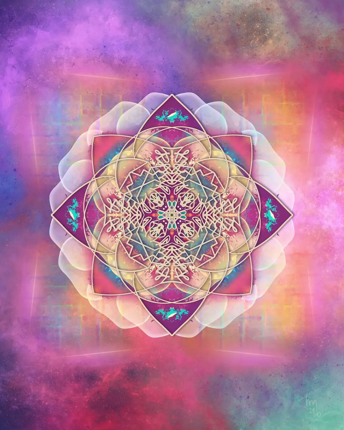 spiral geometric sacred art