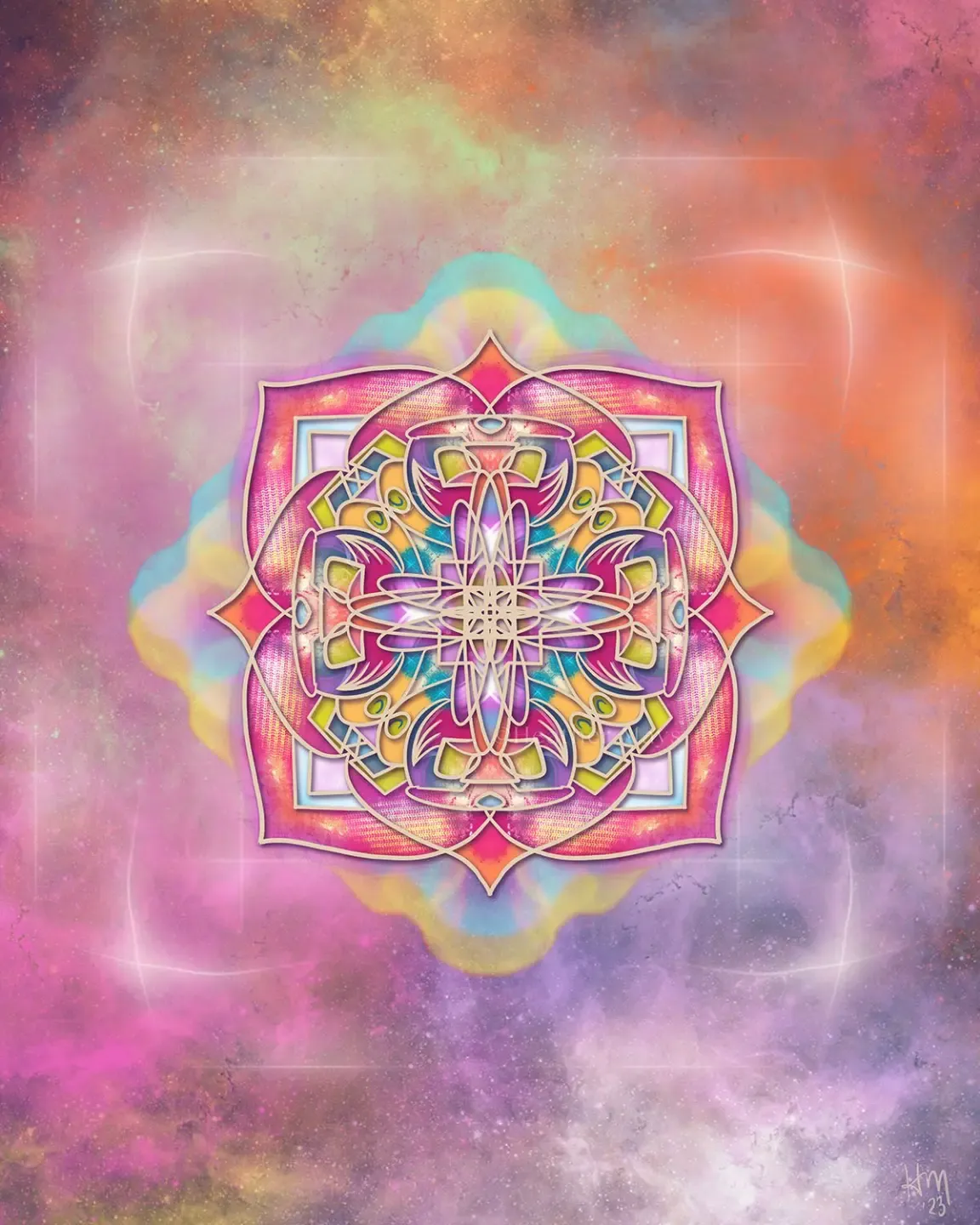 spiral geometric sacred art