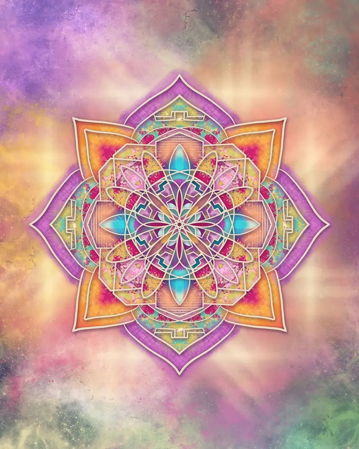 spiral geometric sacred art