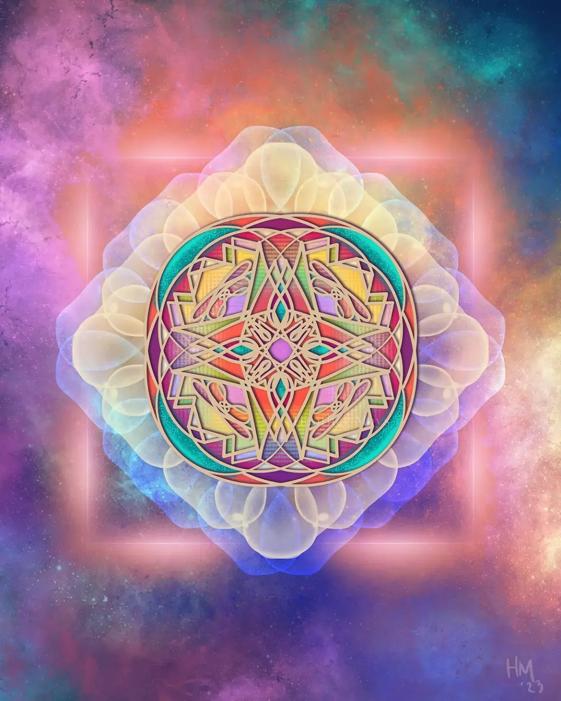 spiral geometric sacred art