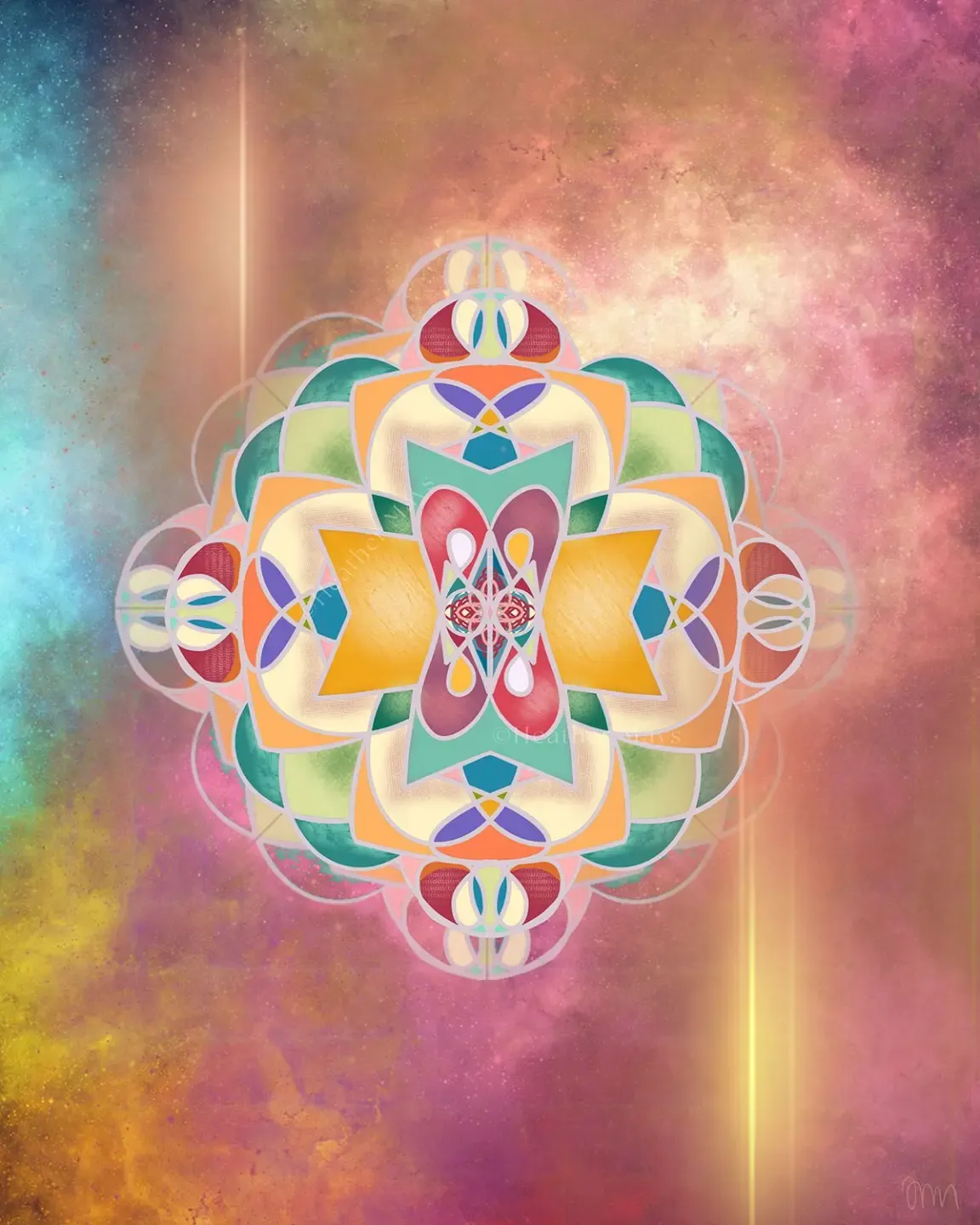 spiral geometric sacred art