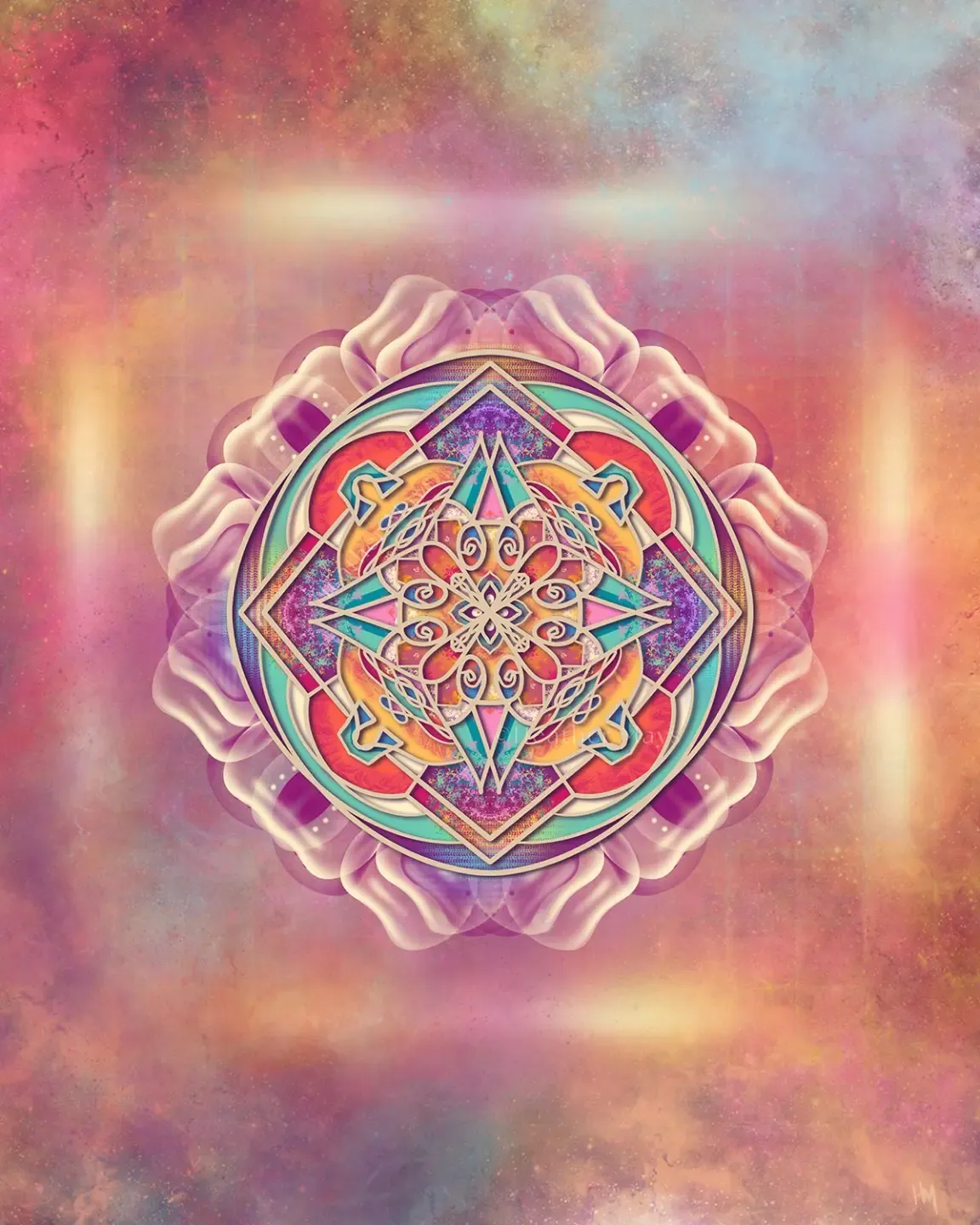spiral geometric sacred art