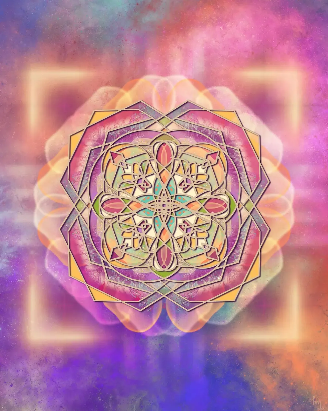 spiral geometric sacred art