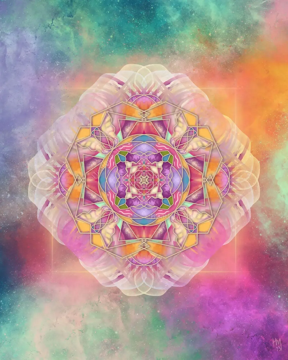 spiral geometric sacred art